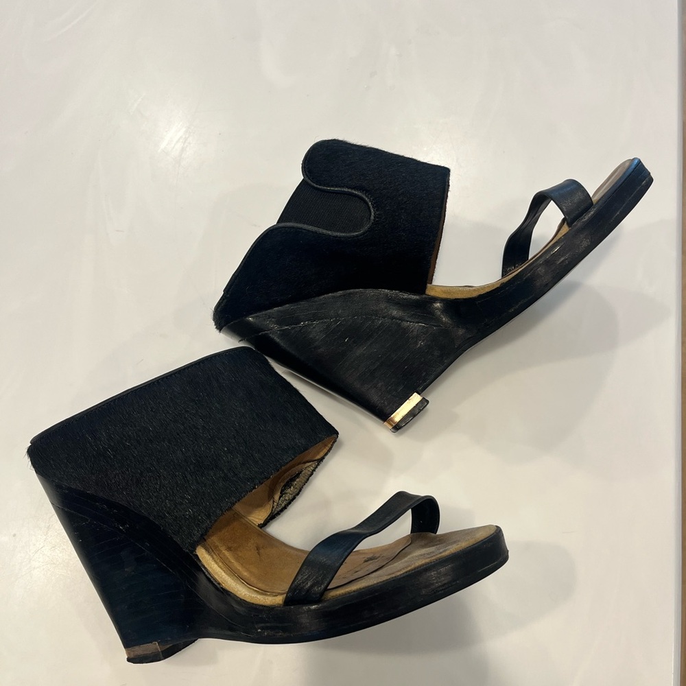 AllSaints Pony hair wedge